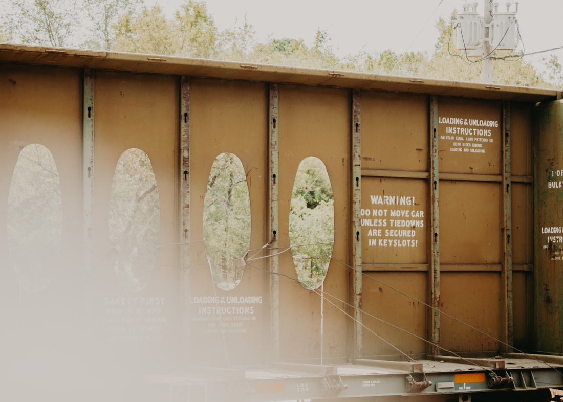 a train car that is sitting on the tracks