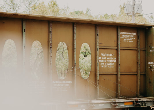 a train car that is sitting on the tracks