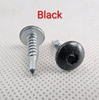 #10 OEM Self-Tapping Trailer Siding Screws- 1" – Double Square – 1 lb (~100) - 1 lb - close-up view | AAA Trailer