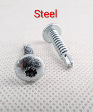 #10 OEM Self-Tapping Trailer Siding Screws- 1" – Double Square – 1 lb (~100) - 1 lb - component detail | AAA Trailer