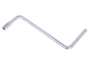 A silver metal manual jack handle for an electric trailer A frame tongue jack.  	EJ-3520-HD