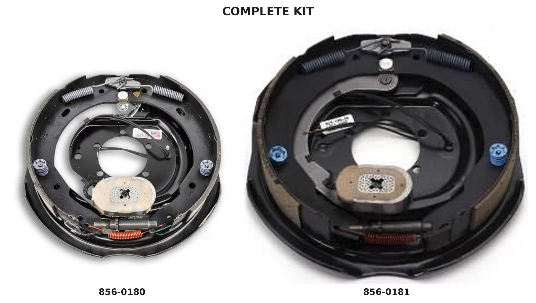 Dexter 12" x 2" Electric Trailer Brake Set – Complete LH + RH Pair for 7,000 lb Axles