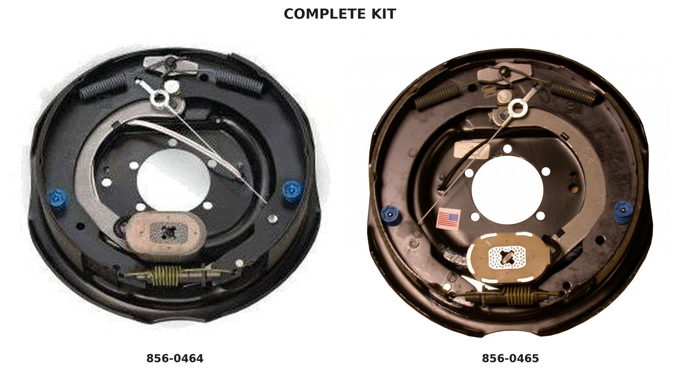 Dexter Nev-R-Adjust 12" x 2" Electric Trailer Brake Set – Complete LH + RH Pair for 7,000 lb Axles