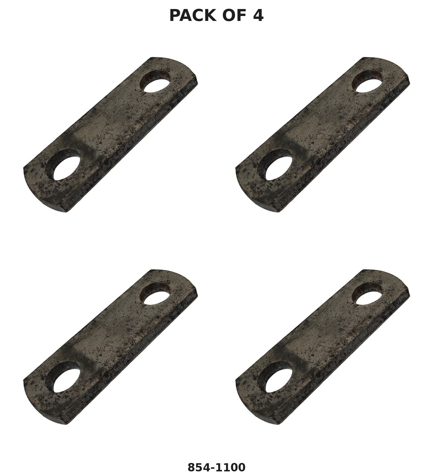 Trailer Shackle Link Strap 4-Pack – 2" Center-to-Center