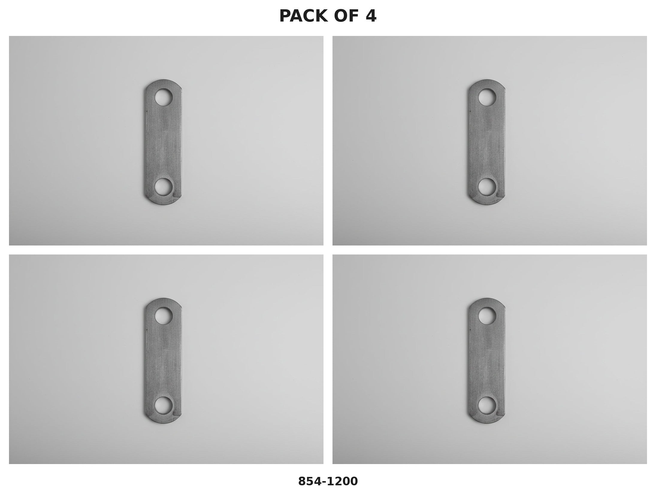 Trailer Shackle Link Strap 4-Pack – 3-1/8" Center-to-Center