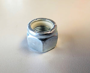 1/2-20 Nylon Lock Nut Steel 18-8 Elastic Insert Hex Nut - full product view | AAA Trailer