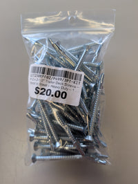 #12 x 2-1/2 in. trailer deck screw — wood-to-steel self-drilling reamer, #3 point, zinc (actual product photo) | AAA Trailer