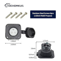 15 Amp Flanged Power Inlet – NEMA 5-15 125V – Weatherproof Trailer/RV - Image 7 | AAA Trailer