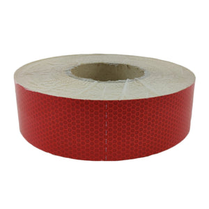 2" Solid Red DOT Reflective Conspicuity Tape — Sold by the Foot | FMVSS 108 Rated