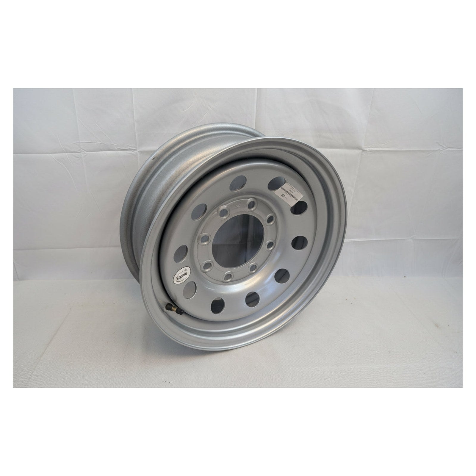 Vesper 16" x 6" Steel Modular Trailer Wheel - 8 lug on 6.5 Bolt Pattern - Silver or Black