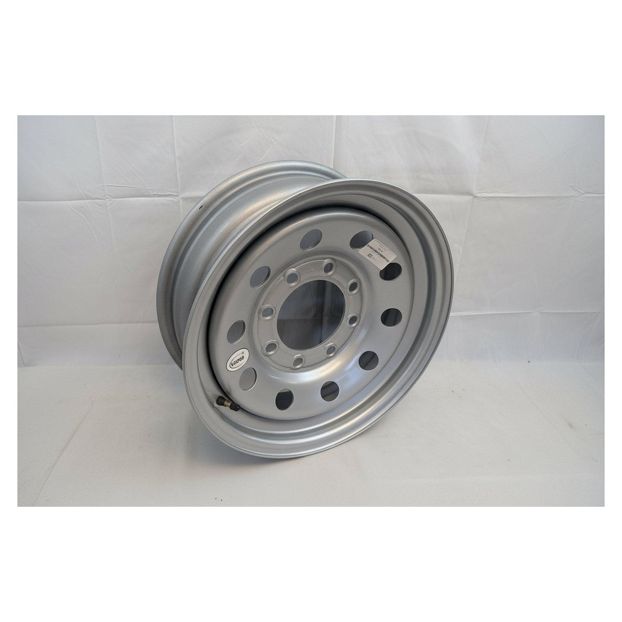 Vesper 16" x 6" Steel Modular Trailer Wheel - 8 lug on 6.5 Bolt Pattern - Silver or Black