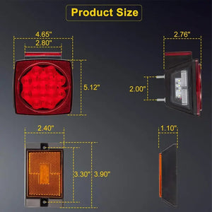 LED Kit, Trailer Light Kit with Amber LED Marker Lights, 29ft Trailer Wiring Harness, LED Trailer Lights for Utility Trailer
