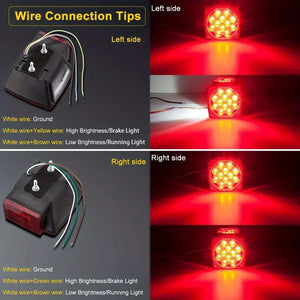LED Kit, Trailer Light Kit with Amber LED Marker Lights, 29ft Trailer Wiring Harness, LED Trailer Lights for Utility Trailer