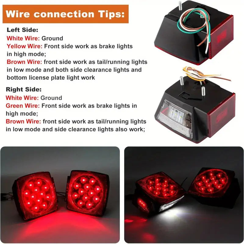 LED Trailer Light Kit / Marine Deluxe Boat Trailer Light Kit