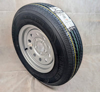 175/80R13 Steel Modular Wheel with Rambler Radial Tire 5x4.5 Bolt Pattern - 5x4.5 - detail view | AAA Trailer