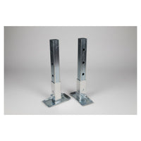 Aluminum Weld-On Stabilizer Jack Kit – 18" Tall | 2" Tube | Trailer Support Upgrade - full product view | AAA Trailer