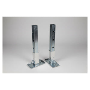 Aluminum Weld-On Stabilizer Jack Kit – 18" Tall | 2" Tube | Trailer Support Upgrade - full product view | AAA Trailer