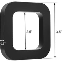 2.5 Inch Trailer Hitch Receiver Silencer Pad 3 Pack – Anti-Rattle Rubber Insert | AAA Trailer