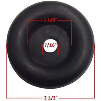 2.5" Round Trailer Ramp Door Rubber Bumper – Heavy Duty Cargo Trailer Ramp Stop