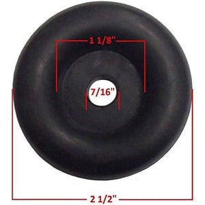 2.5" Round Trailer Ramp Door Rubber Bumper – Heavy Duty Cargo Trailer Ramp Stop