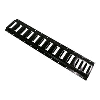2' Horizontal E-Track Tie-Down Rail - Black Steel - full product view | AAA Trailer