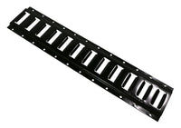2' Horizontal E-Track Tie-Down Rail - Black Steel - detail view | AAA Trailer