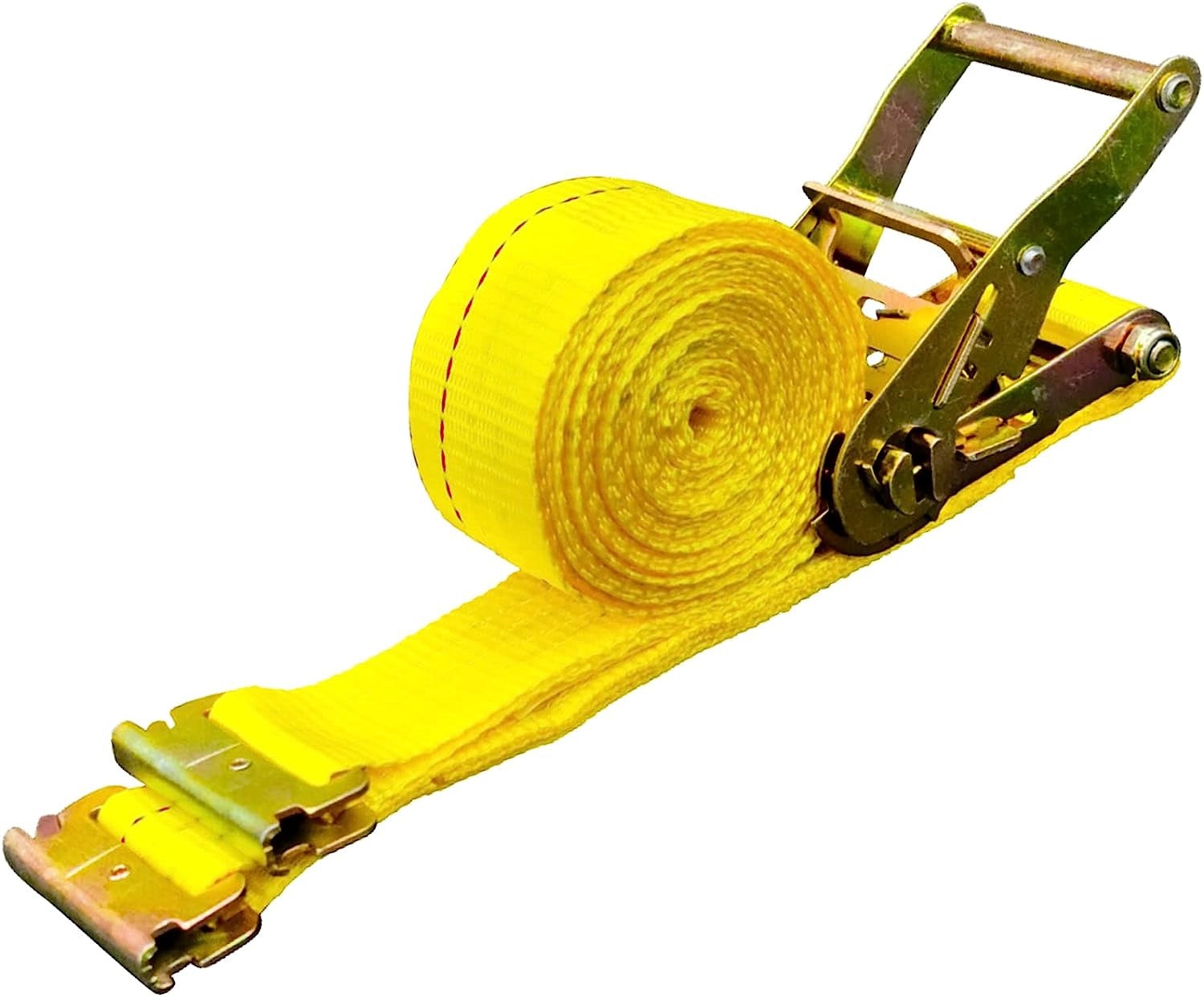 2" x 15' E-Track Ratchet Strap – Heavy Duty 4,400 lb Trailer & Cargo Van Tie Down