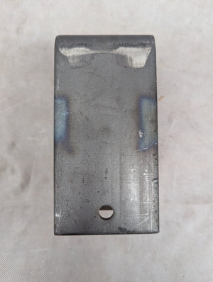 2" Wide Slipper Spring Rear Hanger - w 7/16" Keeper Bolt HG-3028-R - full product view | AAA Trailer