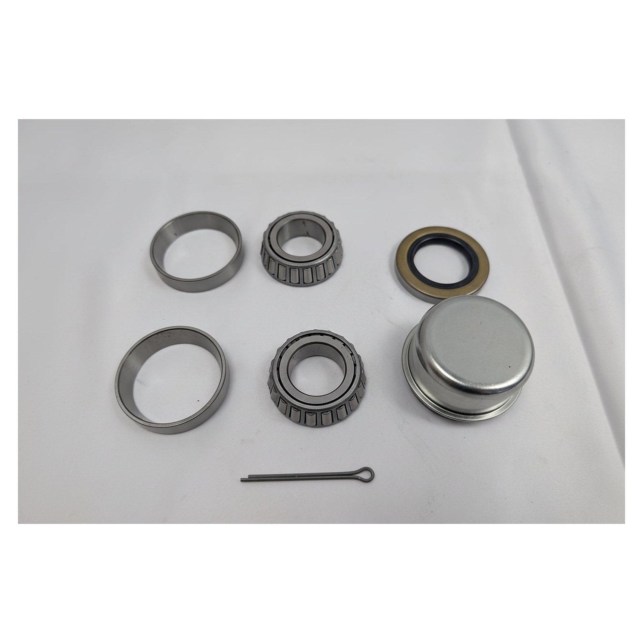 2000 lb Trailer Bearing Kit — L44643 Bearings, Races, Seal & Grease Cap — 1" BT8 Spindle — Fits Dexter 2K Axles