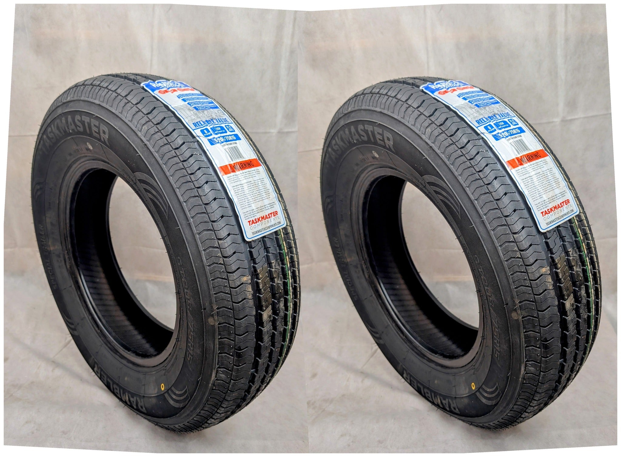 Rambler 205/75R15 Trailer Tire – Set of 2 – Load Range C ST Radial
