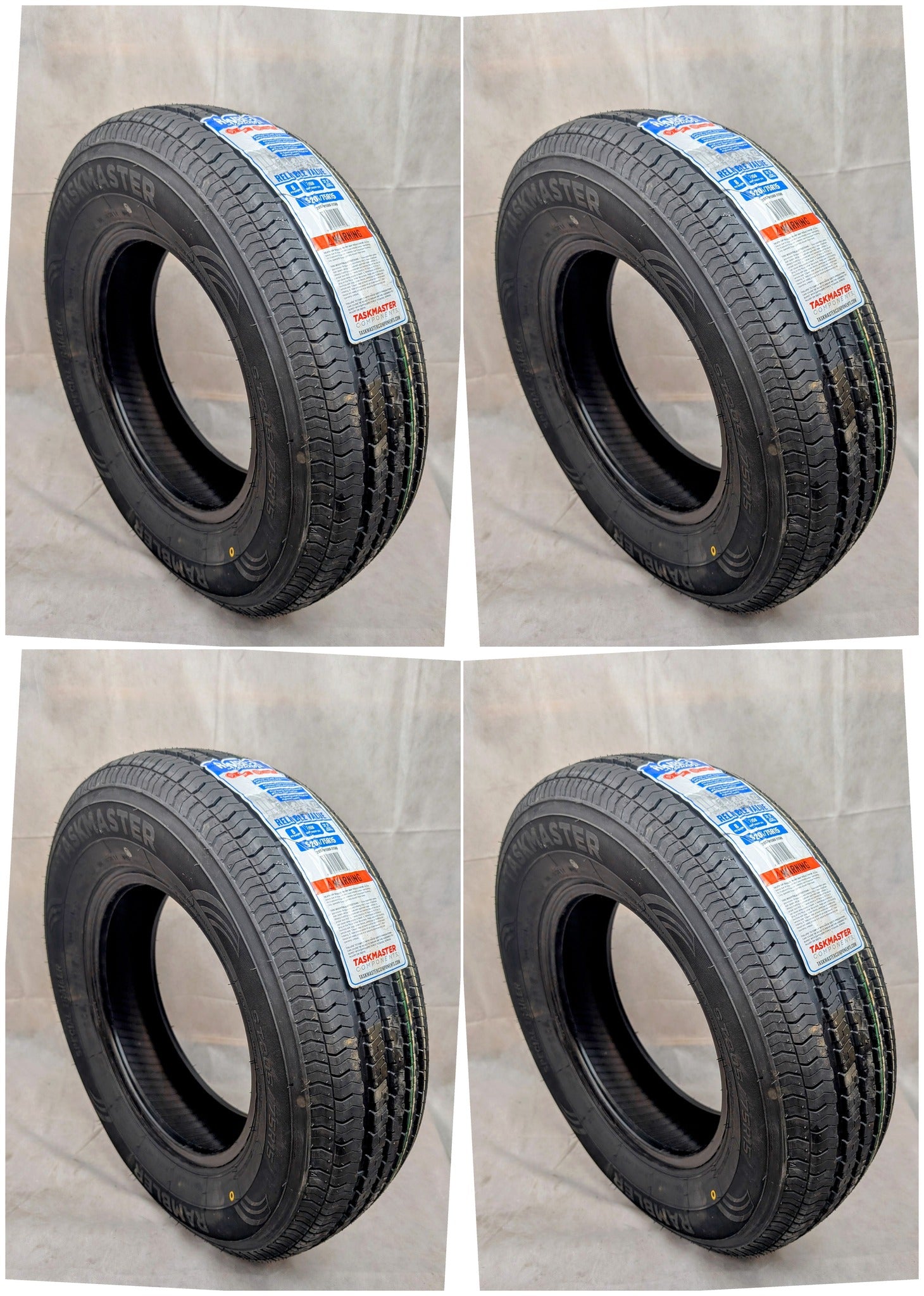 Rambler 205/75R15 Trailer Tire – Set of 4 – Load Range C ST Radial