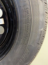 205/75R15 Rainer ST Radial Trailer Tire w/ 15" Vesper Black Mod Wheel - 5 on 4-1/2 -LR C - alternate angle | AAA Trailer