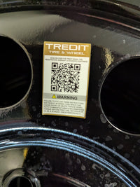 205/75R15 Rainer ST Radial Trailer Tire w/ 15" Vesper Black Mod Wheel - 5 on 4-1/2 -LR C - component detail | AAA Trailer