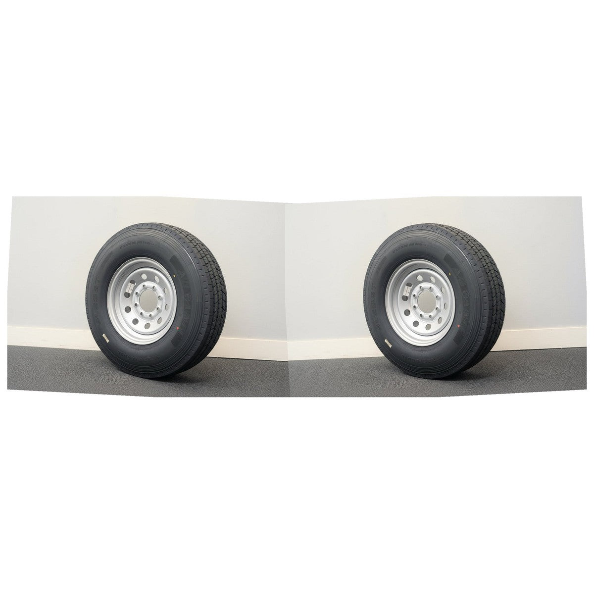 235/80R16 Load G Trailer Tire & Silver Mod Wheel – Set of 2 – Load Range G | 8 on 6.5