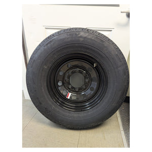 Rainier ST 235/80R16 10 Ply Tire with 16" Steel Wheel - full product view | AAA Trailer