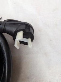 25' RV Power Cord with Locking 30A Right Angle Adapter - close-up view | AAA Trailer