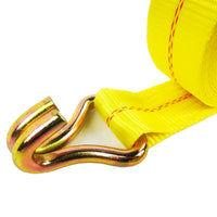 27' x 2" Commercial Grade Padded J-Hook Ratchet Strap Tie-Down - component detail | AAA Trailer