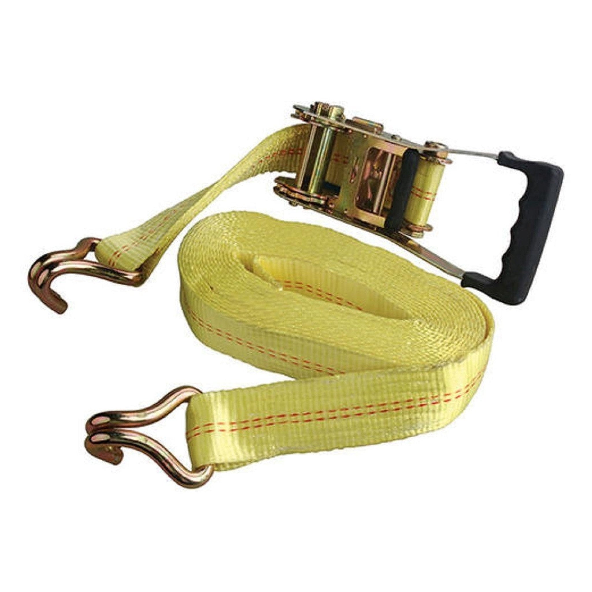 27' x 2" Commercial Grade Padded J-Hook Ratchet Strap Tie-Down