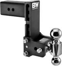 B&W Tow & Stow TS30040B – 3" Receiver Adjustable Ball Mount, 7.5" Drop, 21,000 lb GTW