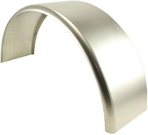 32x10-3/4 Smooth Aluminum Single Axle Round Trailer Fender - One Fender
