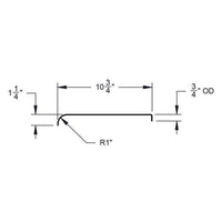 32x10-3/4 Smooth Aluminum Single Axle Round Trailer Fender - One Fender - 32x10 - detail view | AAA Trailer