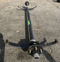 3500 lb Capacity Trailer Idler Axle with 4" Drop - 3500 lb - alternate angle | AAA Trailer