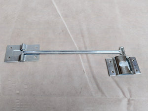 A T-Style Hook and Keeper Door Holder made of zinc-coated steel designed to hold an RV or trailer door open.