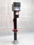 RAM POWER TONGUE JACK 3500# LIFT BLACK, 18" TRAVEL, DROP LEG