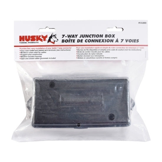 Husky 7-Way Trailer Wiring Junction Box with Waterproof Design for Trailers and Campers