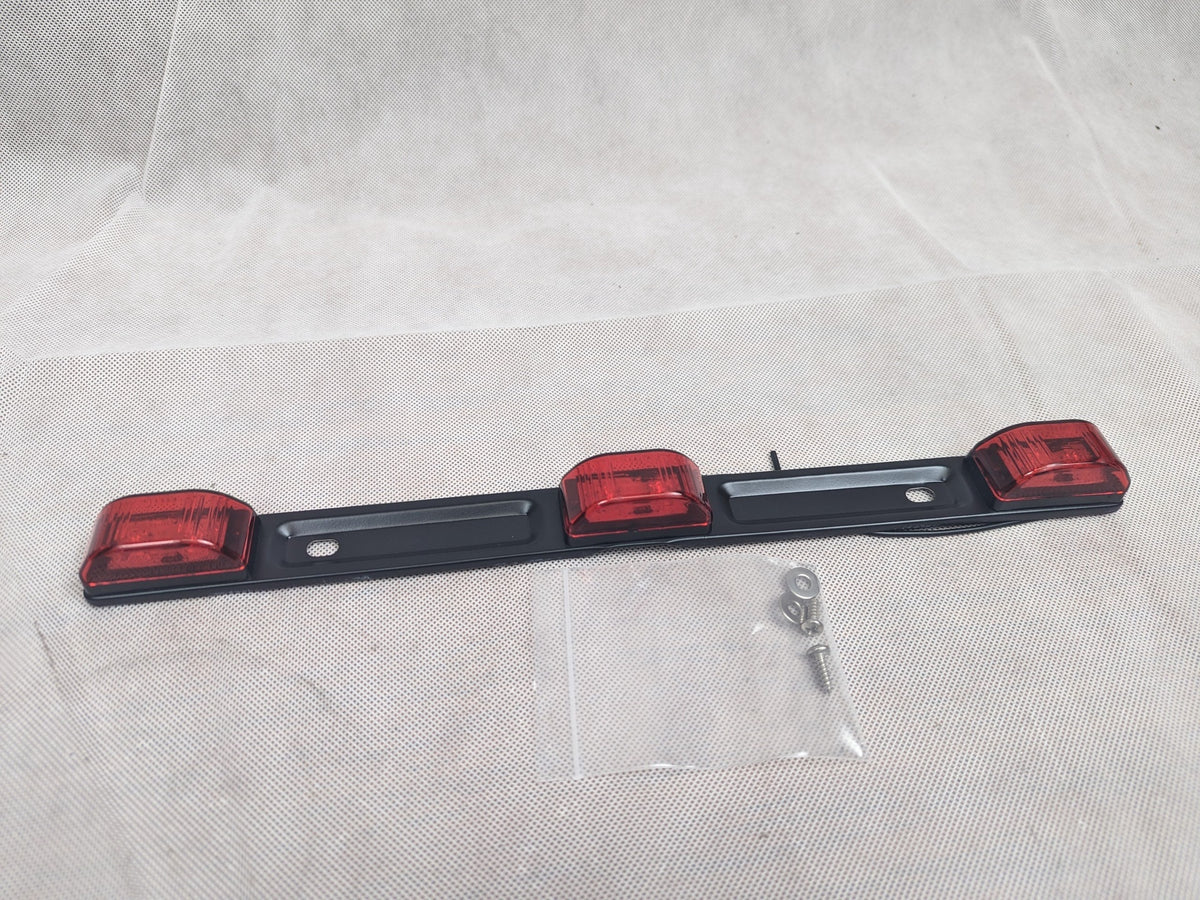 TRAILER LED MARKER LIGHT BAR 14" - BLACK W RED LED