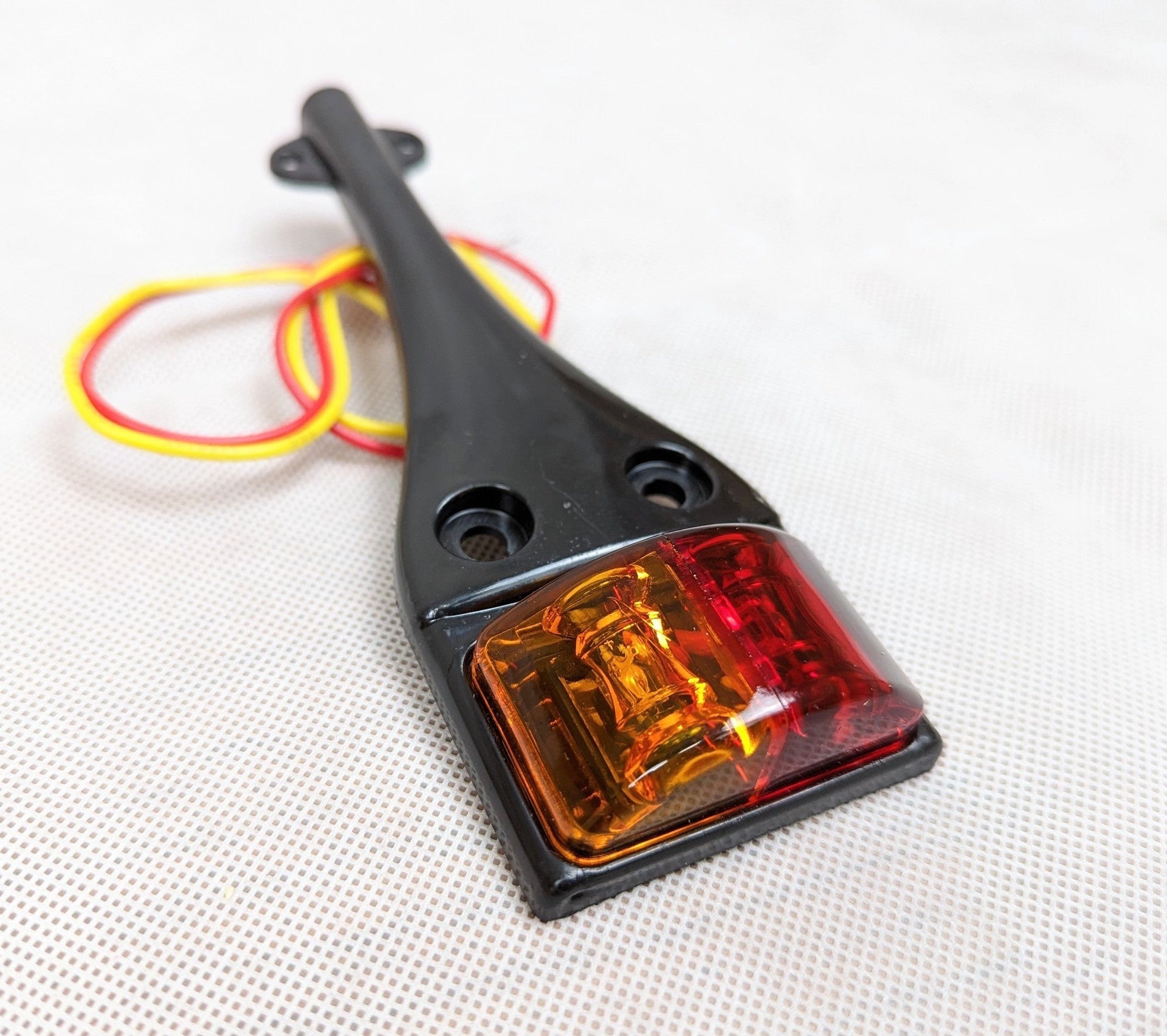 LED Dual Color Trailer Fender Marker Light - Left Side, Red/Amber