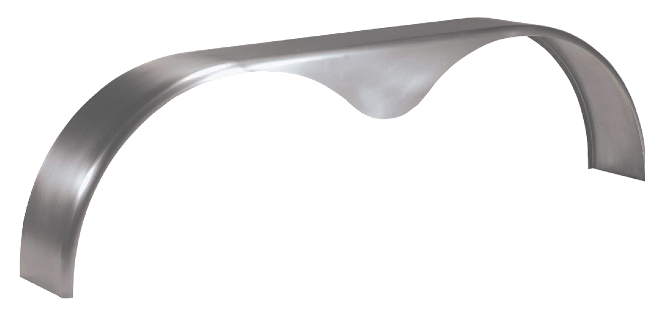 Tandem Smooth Round Teardrop Trailer Fender 9" x 72" x 20.5"