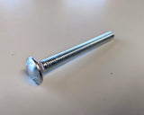 3/8 in.-16 x 3-1/2 in.  Grade A Zinc Plated Steel Carriage Bolt