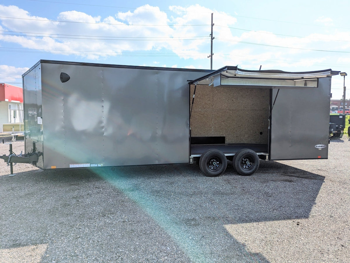 LOOK 8.5x24ft Enclosed Car Hauler / Race Trailer with Ultimate Escape Door